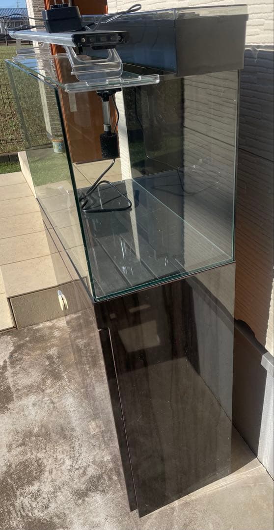 60cm水槽 水槽台 GEX濾過器・ポンプ・LEDライト付き