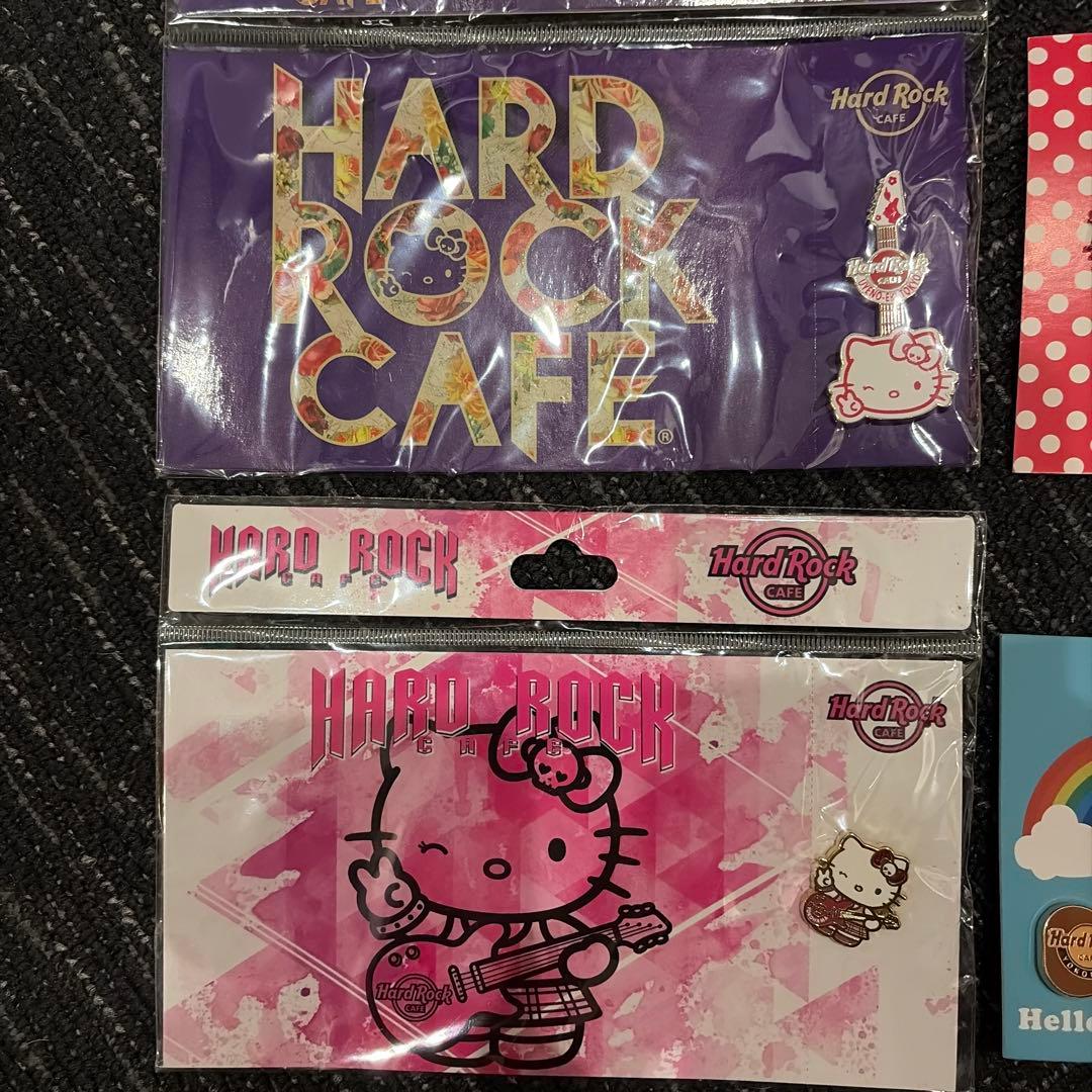 ハロー・キティHard Rock CAFE限定ピンバッジ(15点+おまけ2点)