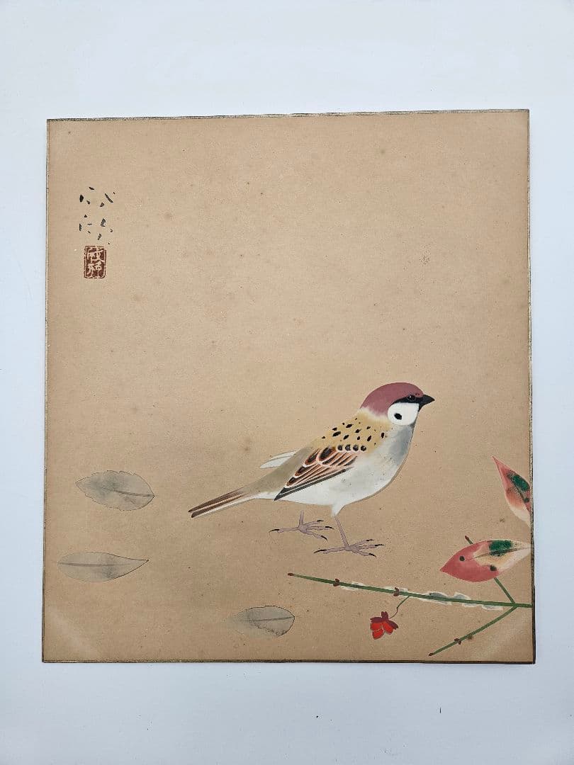 山田規代　花鳥絵５点　日展で活躍する画家　日本絵