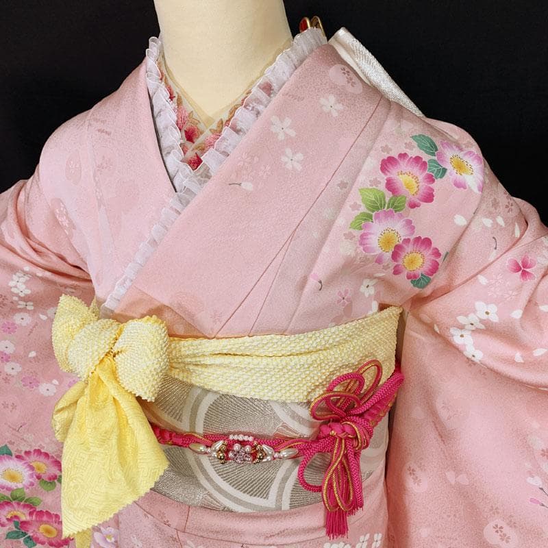 507z12☆かわいい！振袖 anan ハート☆美品 成人式 結婚式 十三参り