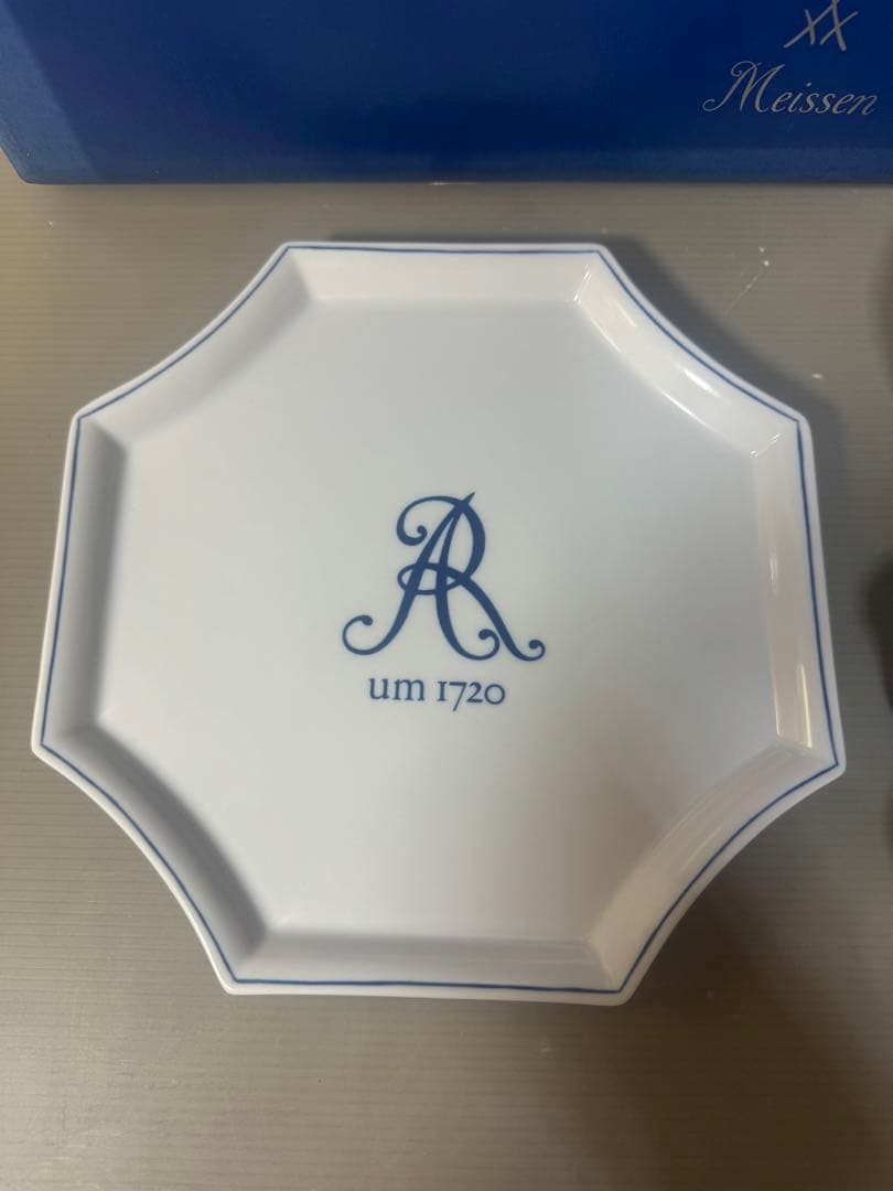 2331マイセン 歴代双剣マーク 酒器 カップ トレイ ボトル 皿 8点 セット