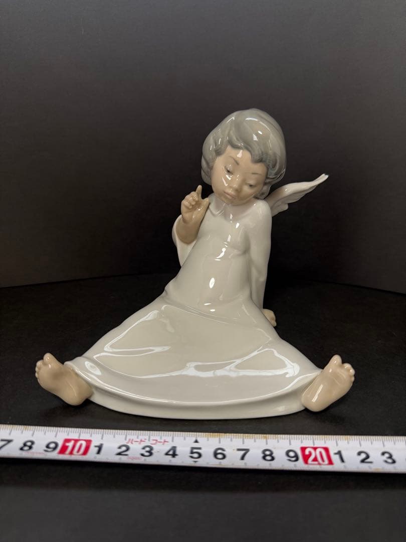絶盤 !美品!リヤドロ Lladro 天使の考え事【えーと、それは】フィギュリン