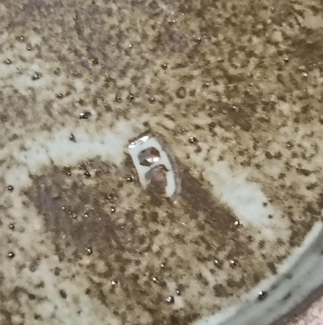 人間国宝　島岡達三作　象嵌皿　共箱付