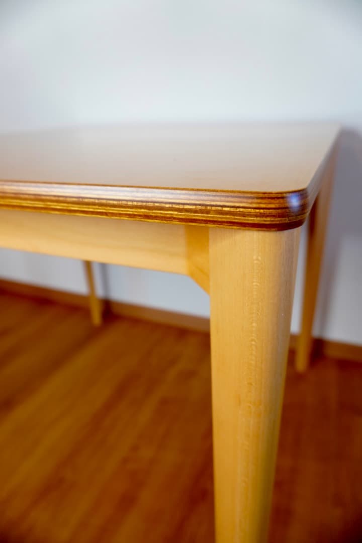 天童木工 水之江忠臣 3点セット ダイニングテーブル + チェア 2脚