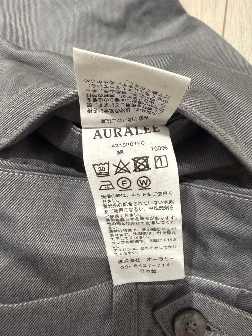 茜様auralee WASHED FINX LIGHT CHINO PANTS