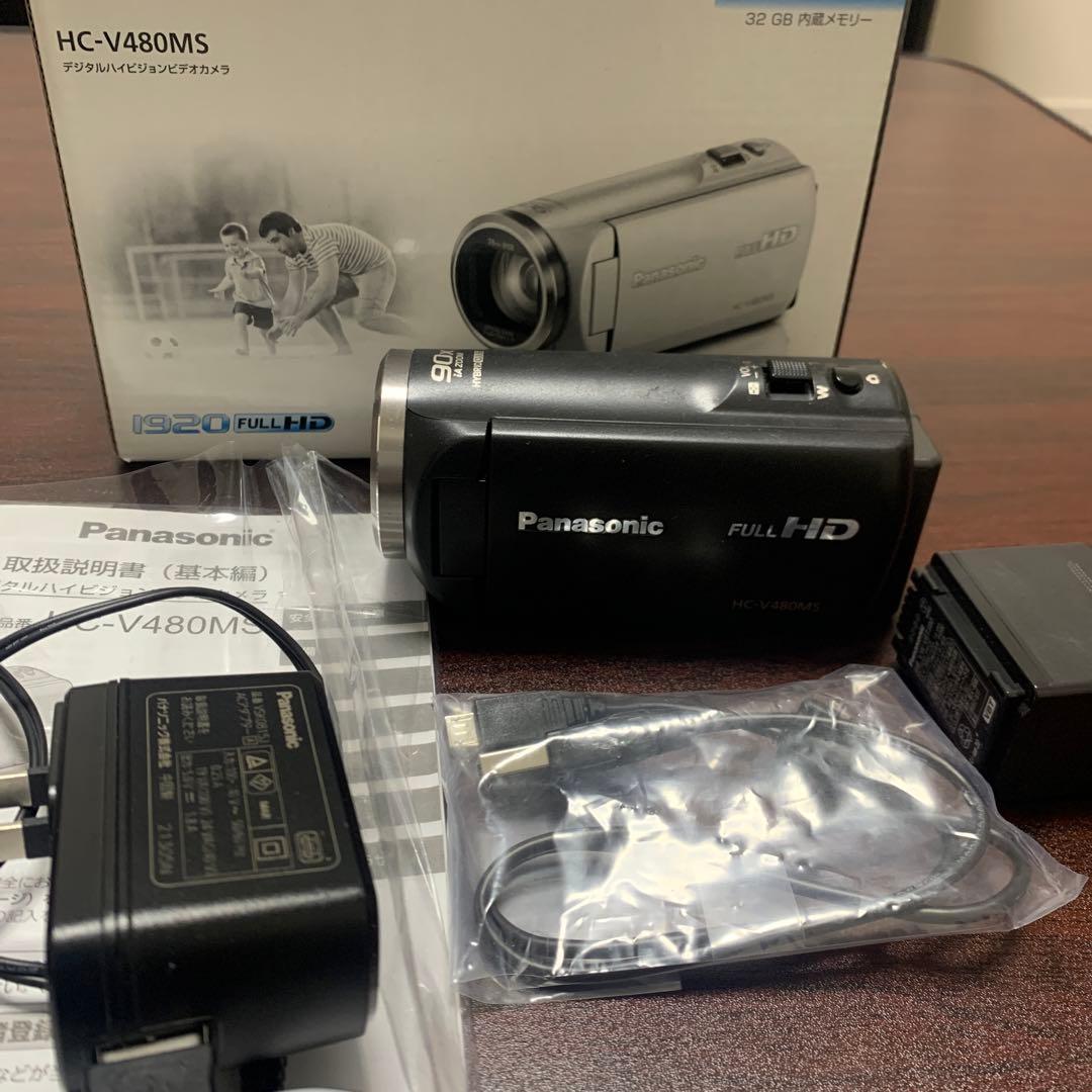 美品　Panasonic HC-V480MS ビデオカメラ 本体