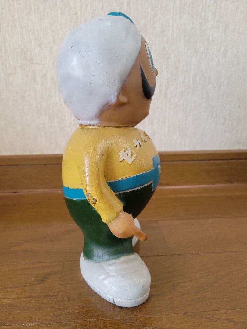 昭和 ソフビ 企業キャラ 運動靴の「セカイチョー」マスコット人形 (最終値)
