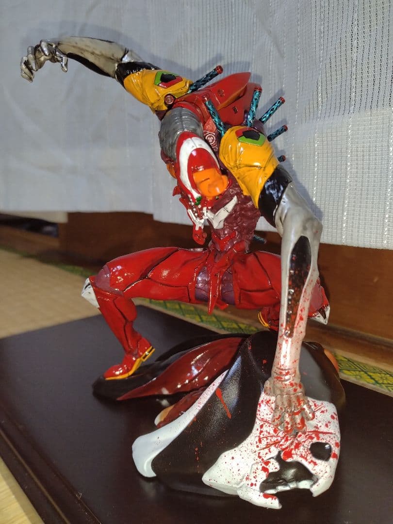 海洋堂 アートプラ エヴァンゲリオン2号機 獣化第2形態 血戦 組み立て塗装済み