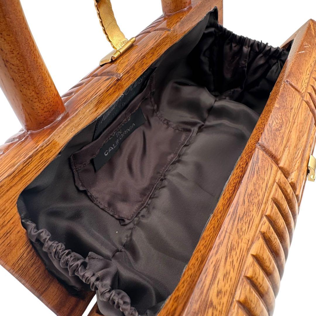 TIMMY WOODS ウッドバッグ バレルシェイプ 木製 保存袋 カード付