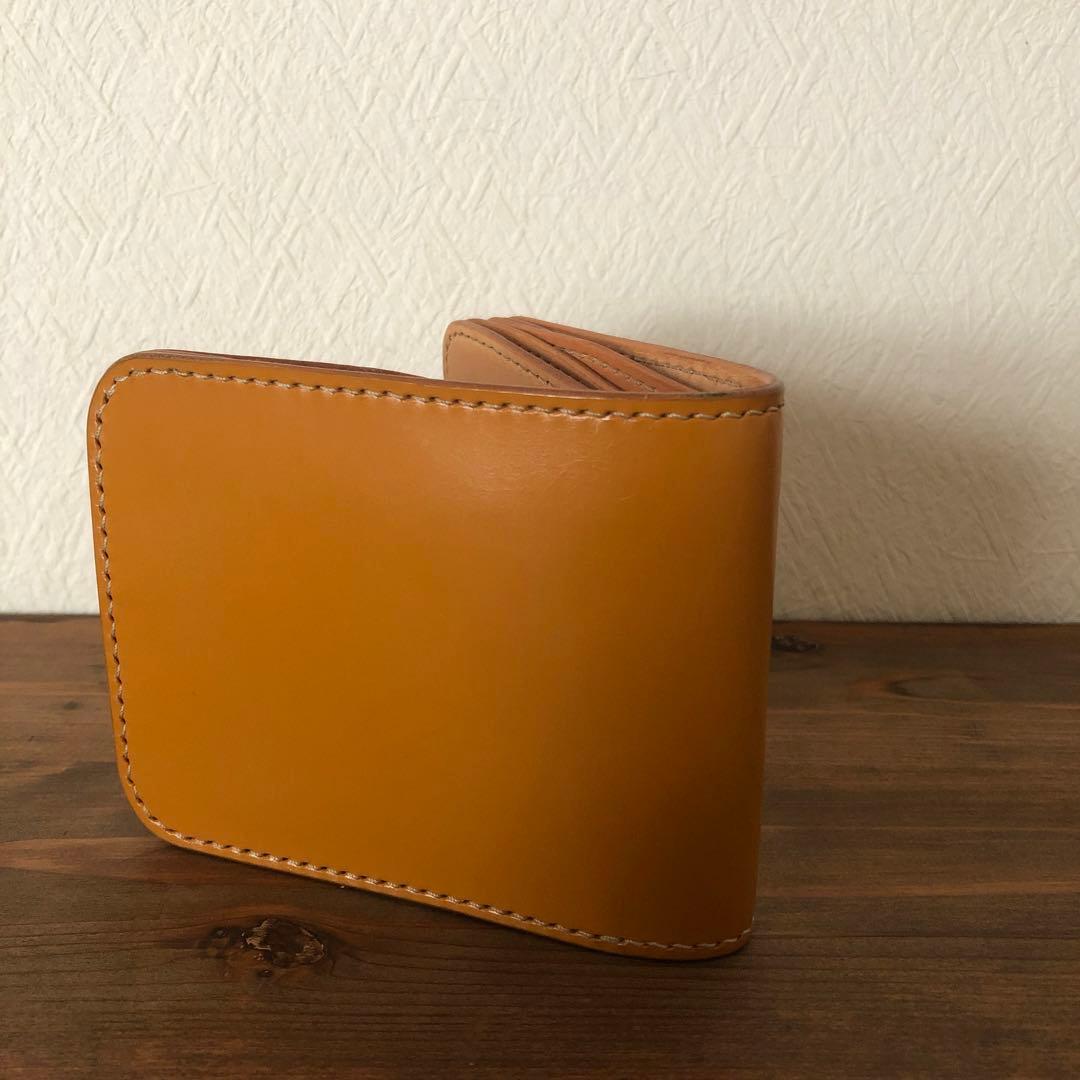 フリッカー 1ブライドルレザー ダブルバット コンパクト 財布 ナチュラル