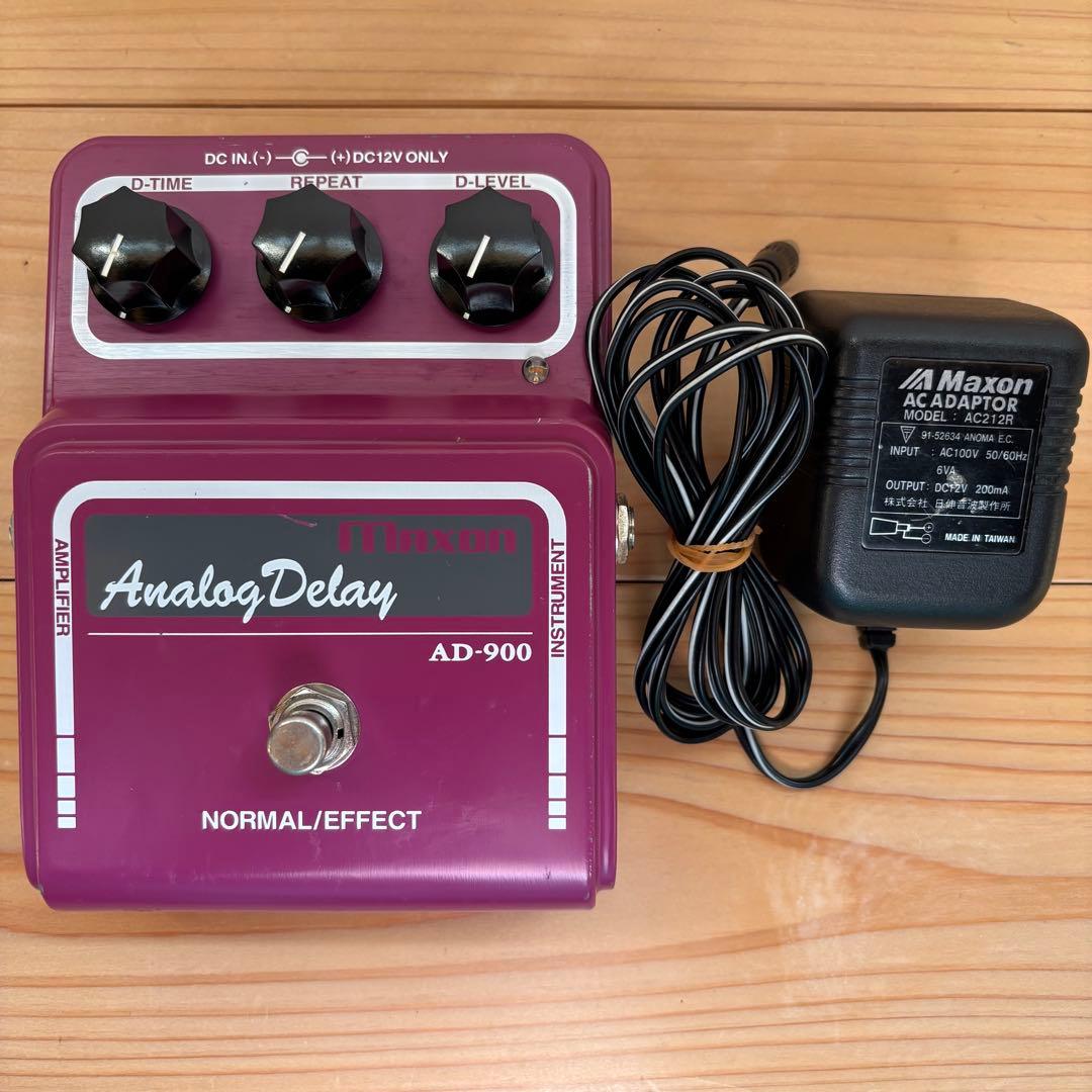 MAXON AD-900 アナログディレイ 前期型　完動品 純正アダプター付
