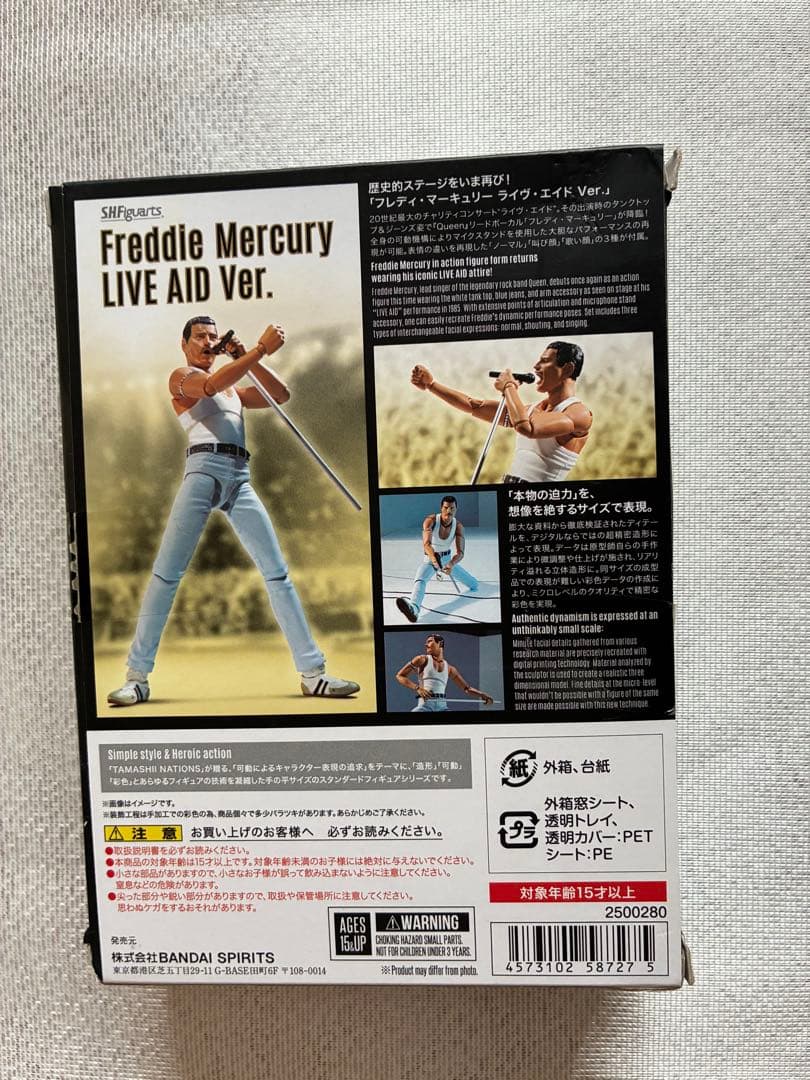 し*お様 【中古】S.H.Figuarts フレディ・マーキュリー ライヴ・エイ