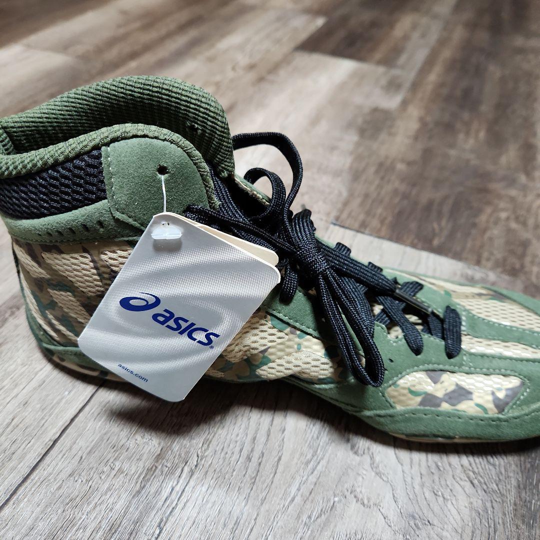asics ボクシングシューズ カモフラージュ