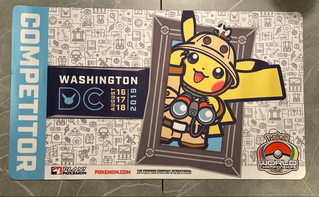 【海外限定】WCS 2019 ワシントンDC プレイマット　ポケモンカード