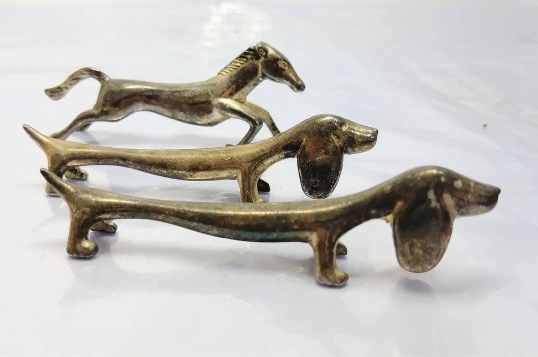 箸置き 馬 犬 ダックスフンド ヴィンテージ 3点 インテリア 置物