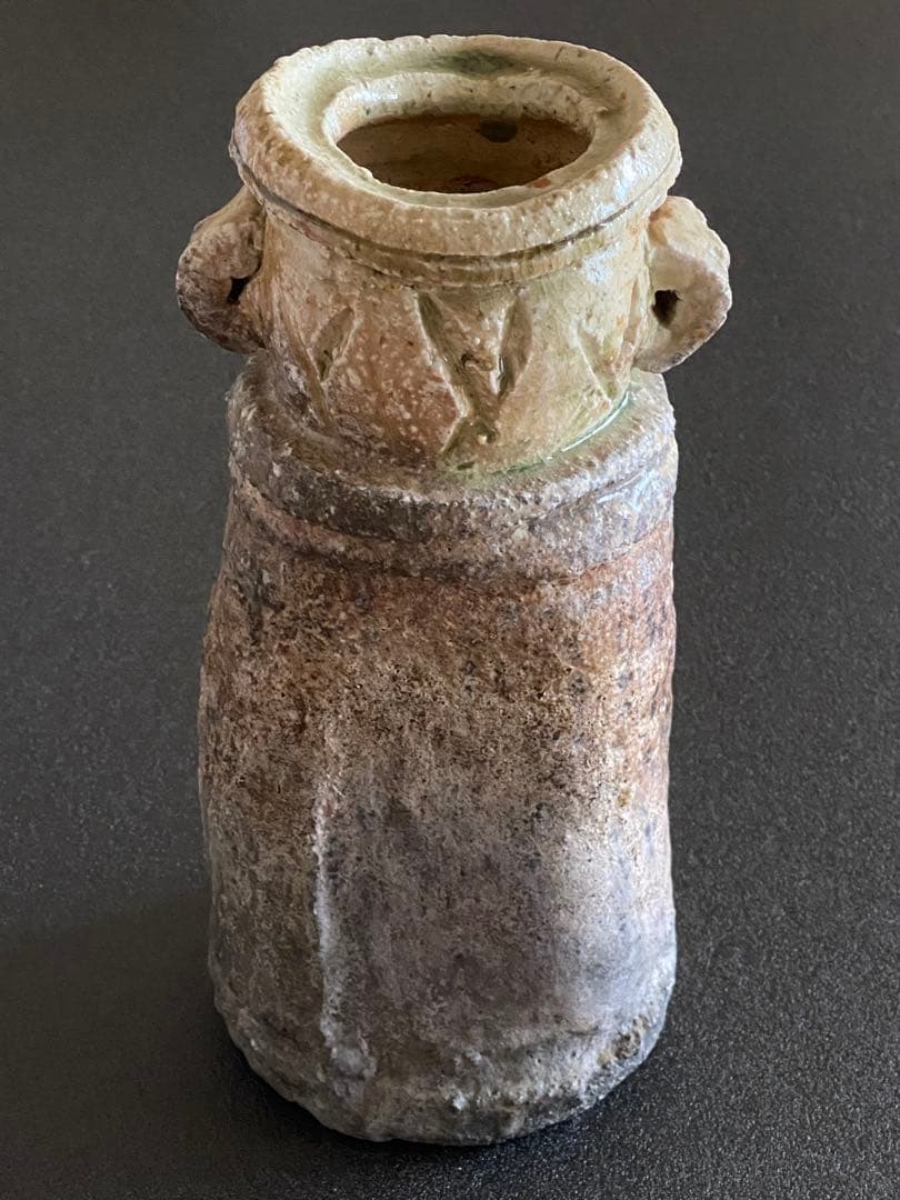 信楽焼　花瓶　花器　花入　井村侊生　　#3404