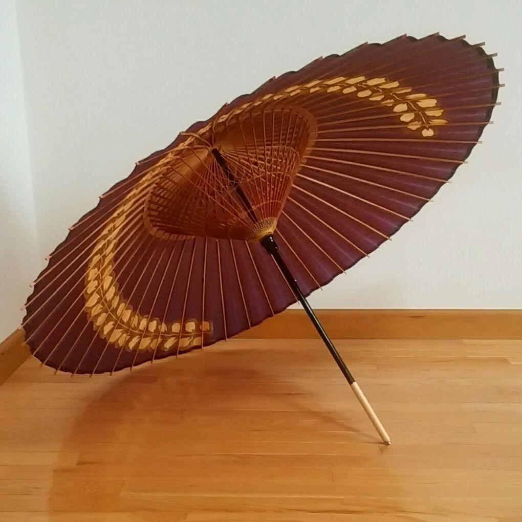 京都 かさ源 国産和傘【紫 藤】