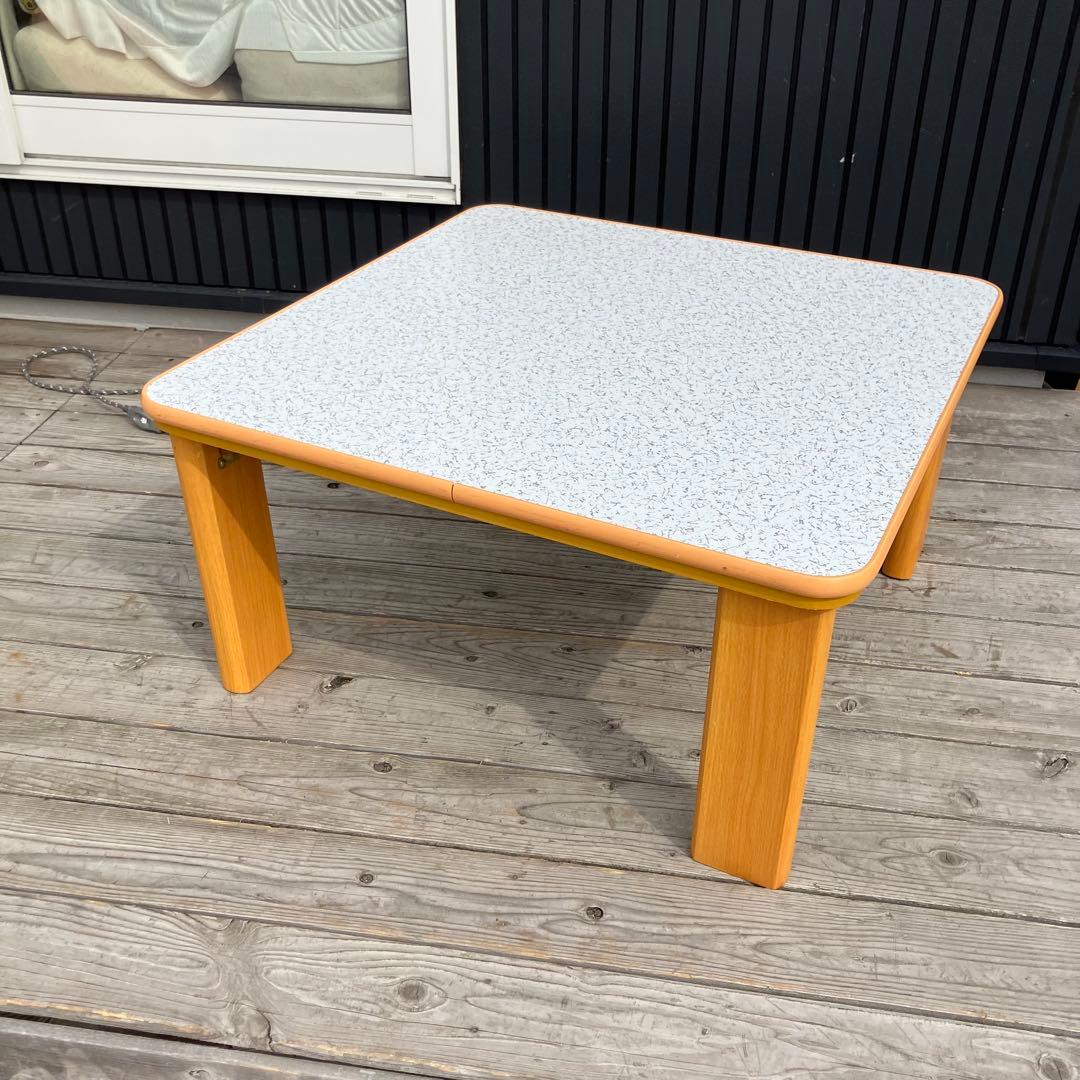 レトロ ニッセン 木製コタツテーブル 折り畳み式 センターテーブル リバーシブル