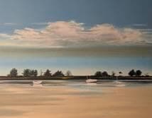 【真作】版画　ミッシェル・バテュ　シルクスクリーン　引き潮　X44