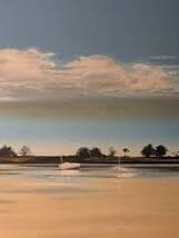 【真作】版画　ミッシェル・バテュ　シルクスクリーン　引き潮　X44