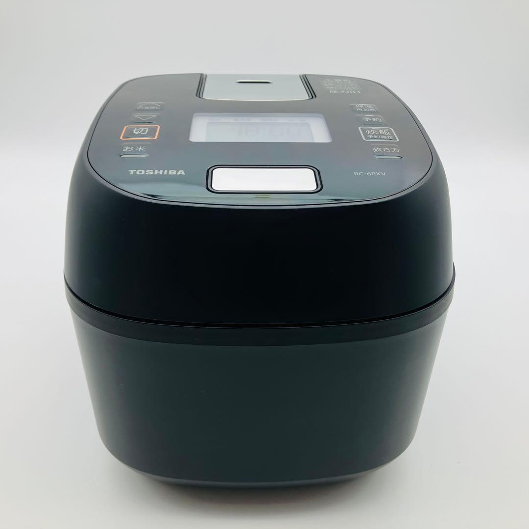 TOSHIBA 炊飯ジャー ブラック RC-6PXV-K 炎匠炊き 3.5合