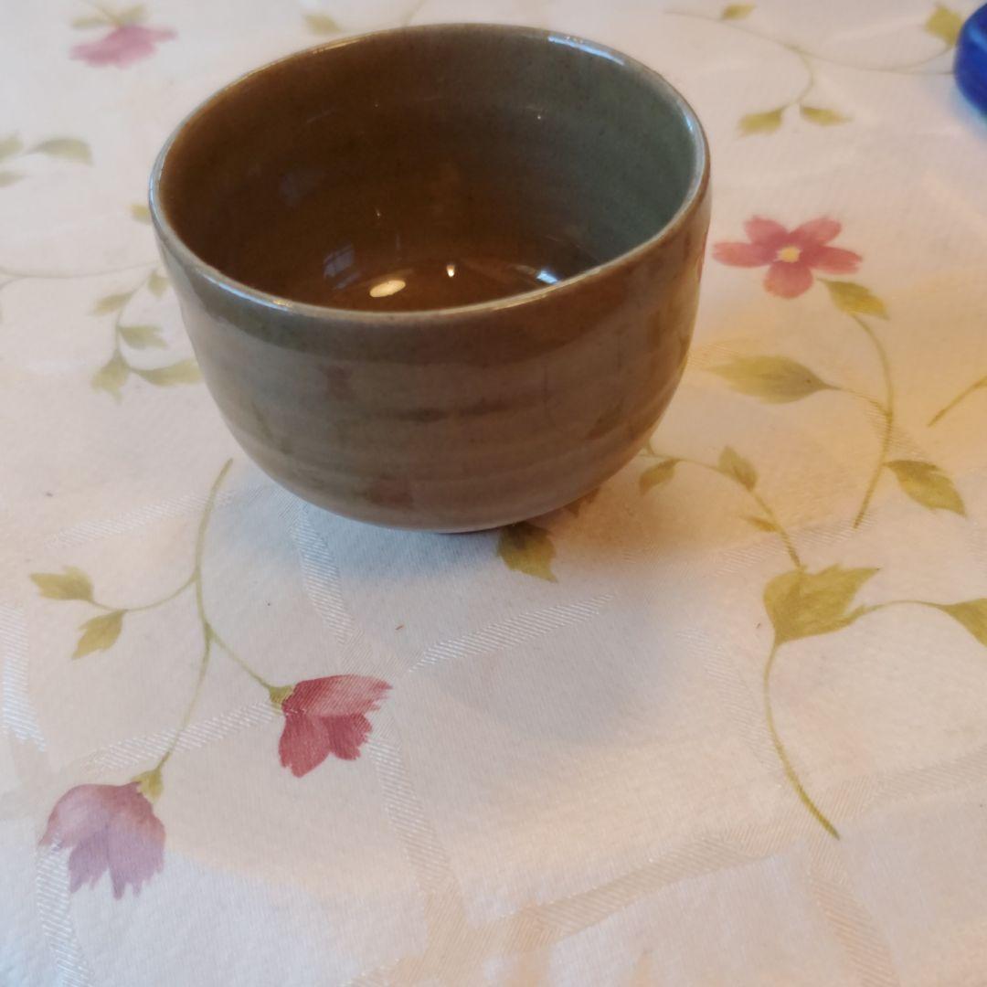 虫明焼　ぐい呑　岡山県重要無形文化財保持者　黒井一楽造