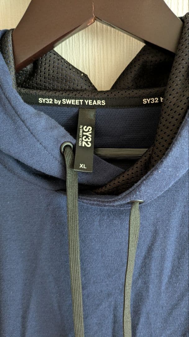 朝倉未来さん着用モデル SY32 ノースリーブパーカー XL ネイビー