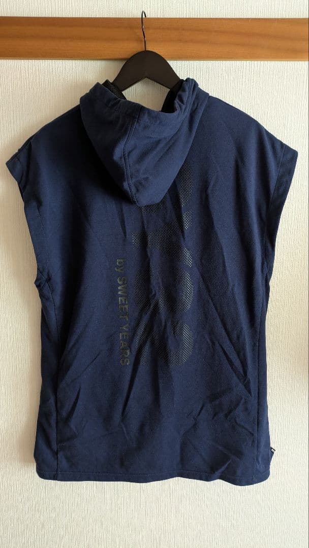 朝倉未来さん着用モデル SY32 ノースリーブパーカー XL ネイビー