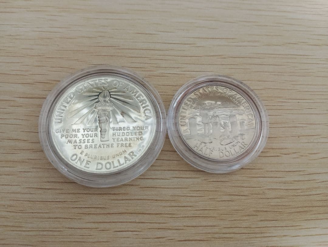 1986年 アメリカ銀貨 1ドル記念銀貨silver900大型プルーフ 地金高騰