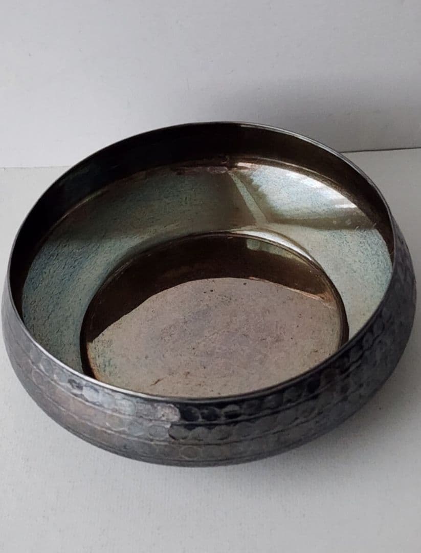 純銀　鉢　贈り銘入　菓子鉢 重さ377.1g