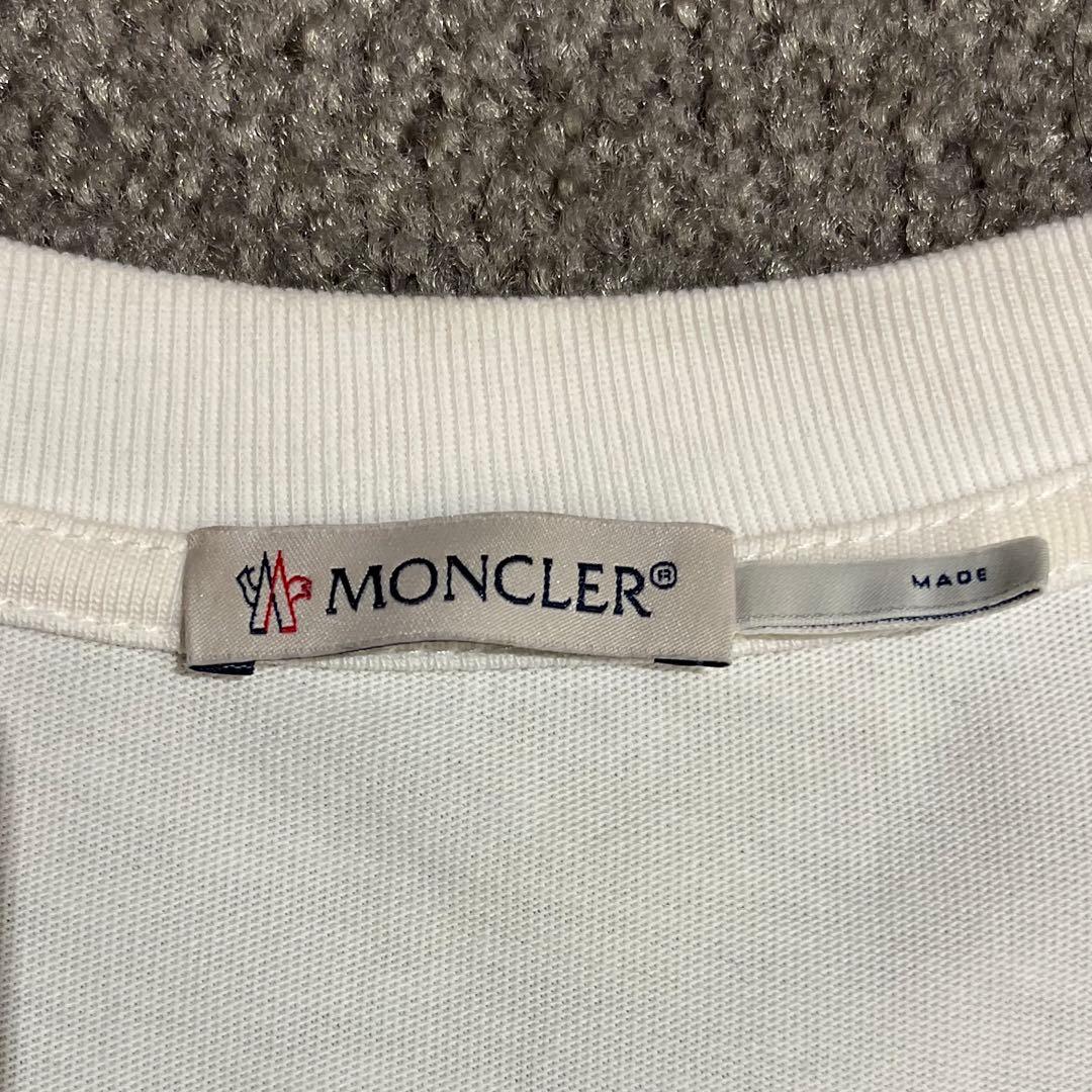 も*ん様 【MONCLER・定番】ワッペン Tシャツ ホワイト 正規品 サイズX