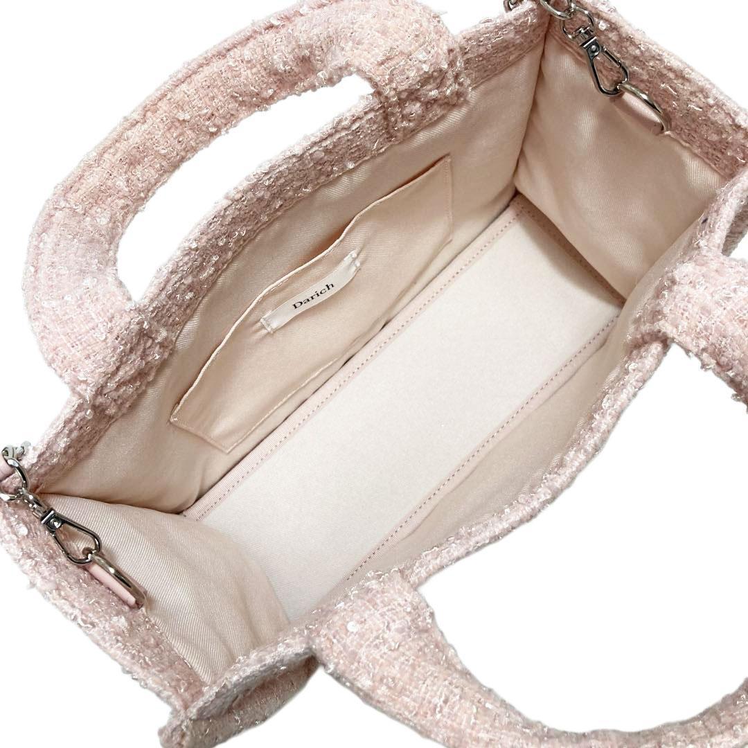 Darich ダーリッチ DRビジューミニトートバッグ ピンク