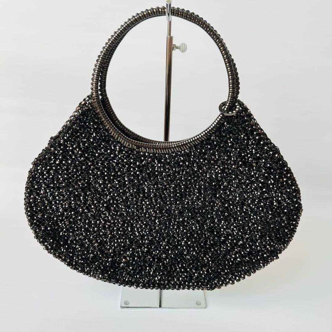 【正規品♡極美品】アンテプリマ ワイヤーバッグ ラウンド ブラック 大容量 袋付