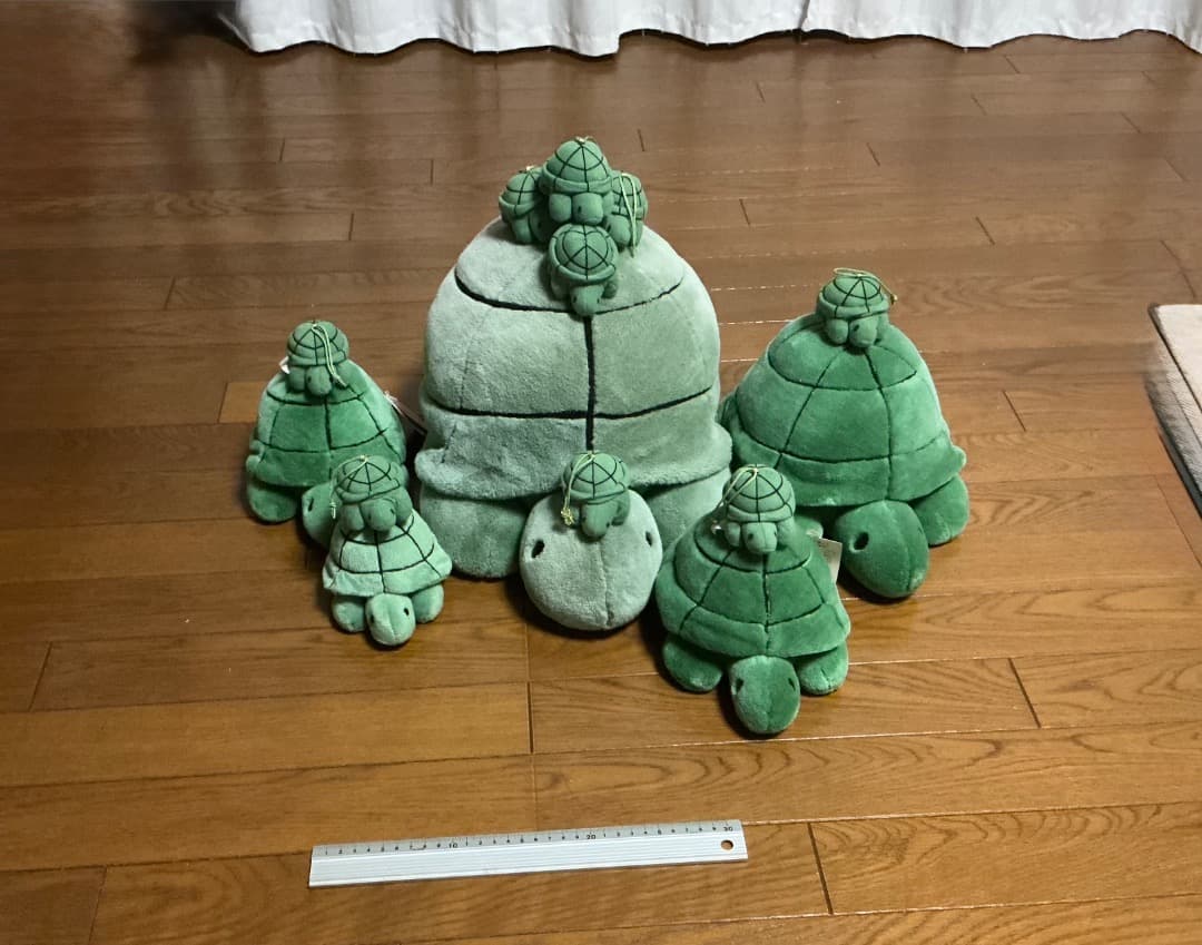 【超貴重】ブルーナ　アニマル　ぬいぐるみ　大きさ5種　かめ　14匹