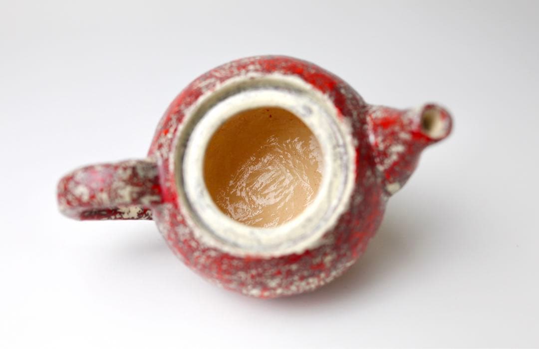 箕面焼　松田箕山　後手急須　茶器