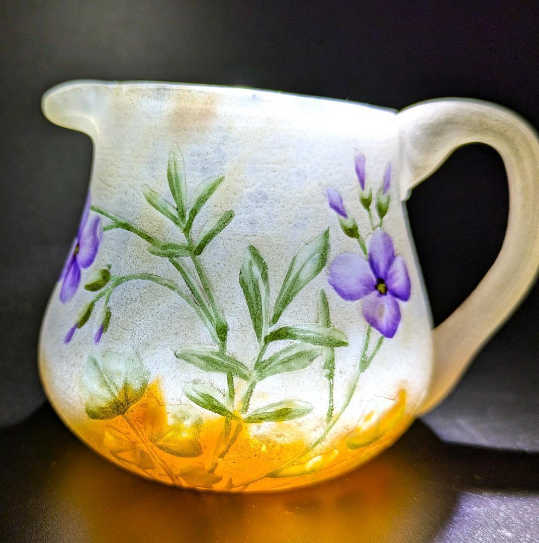 マッチー　ドーム・ナンシー 夜明けの菫の情景 ミニチュア水差 超絶技巧 ジ