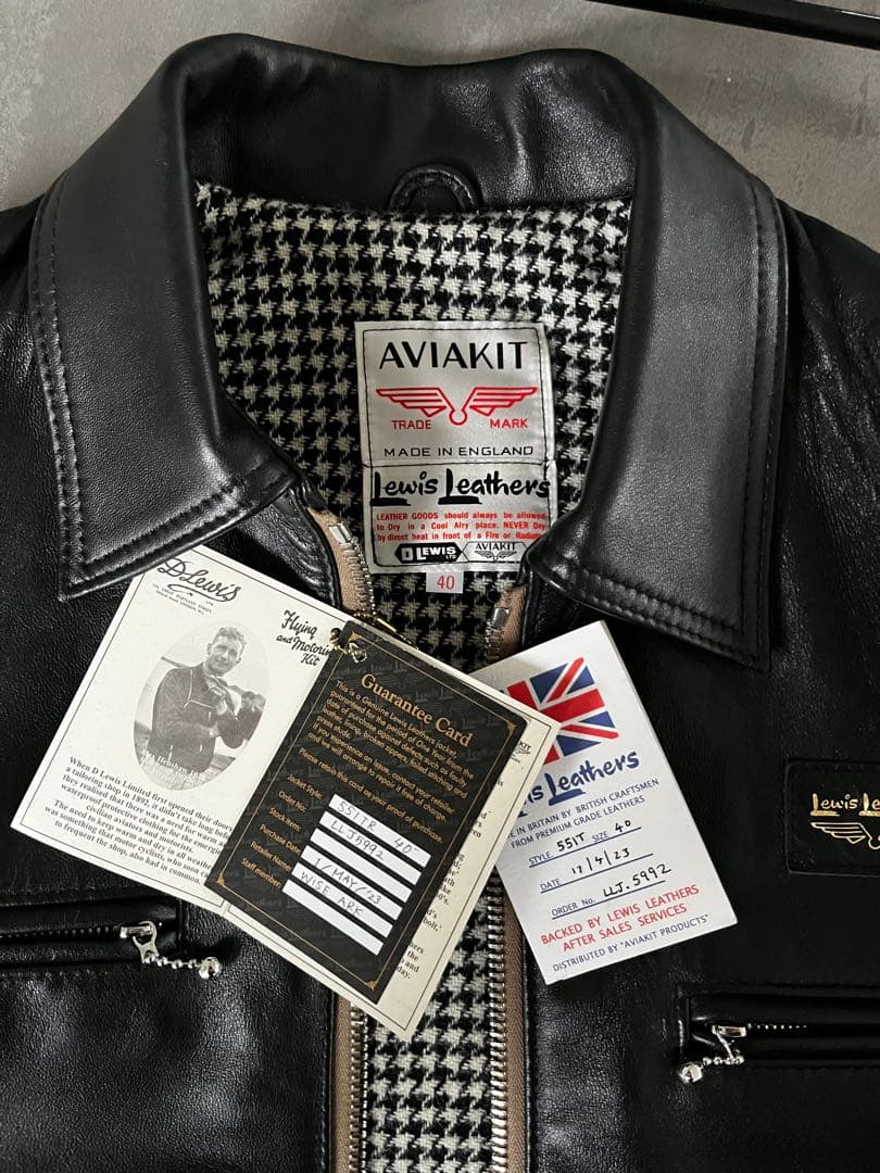 Lewis Leathers Aviakit レザージャケット