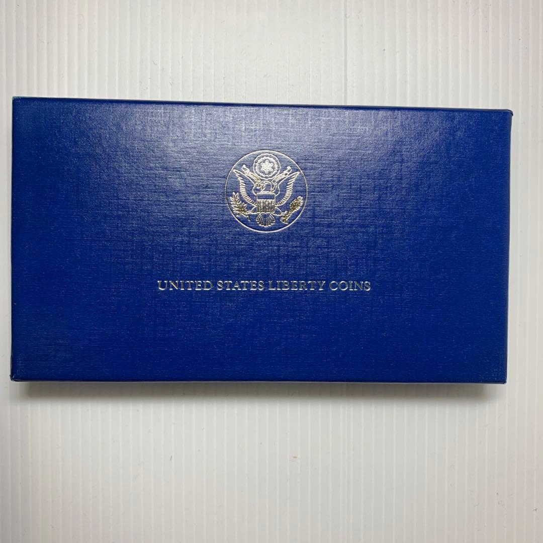 1986年アメリカ自由の女神記念リバディ1ドル銀貨&50セントニッケル貨