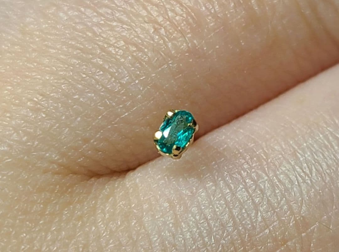 サナ★ブラジルバターリャパライバトルマリン★ピアスオーダー