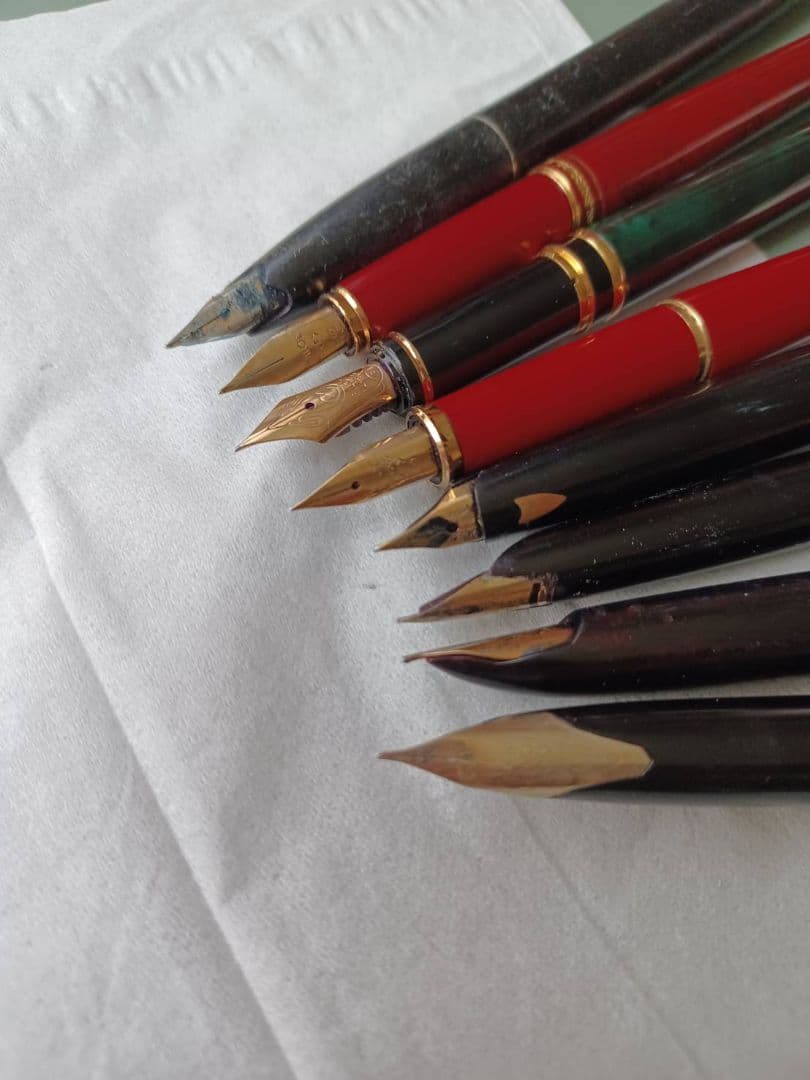万年筆　14k　など　8本　ジャンク　まとめ　レトロ　刻印あり
