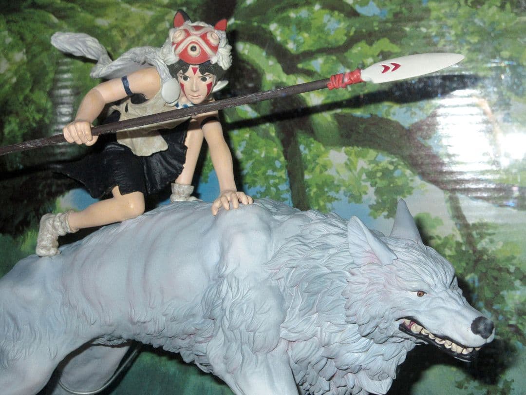 スタジオジブリ「もののけ姫　サンと犬神」フィギュア 未開封品／コミニカ、宮崎駿