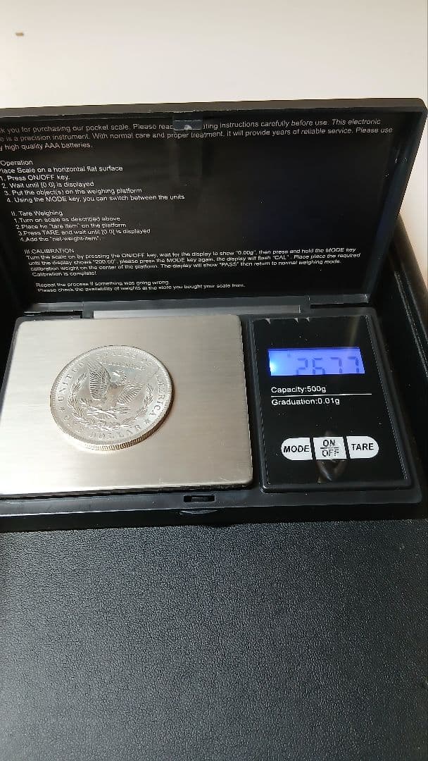 モルガン・ダラー　銀貨　アメリカ合衆国 1ドル 26.7g