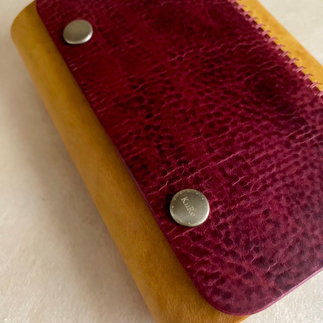 自由手帳 ミニ6 ワイン×イエロー