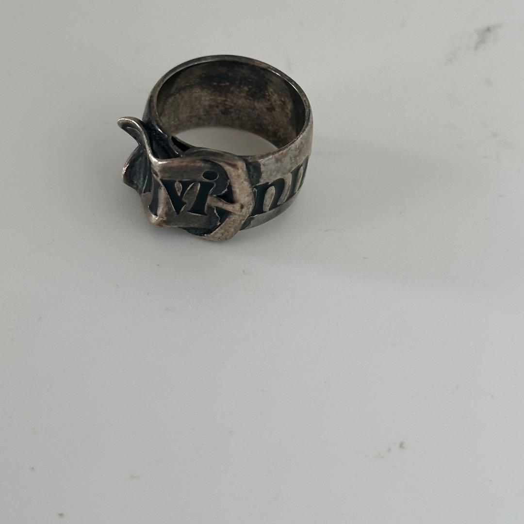 ヴィヴィアン リング シルバー925 スクロールラベル　9号　希少