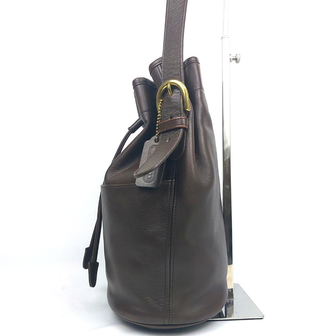 COACH コーチ オールドコーチ ショルダーバッグ 巾着型 USA製 ブラウン
