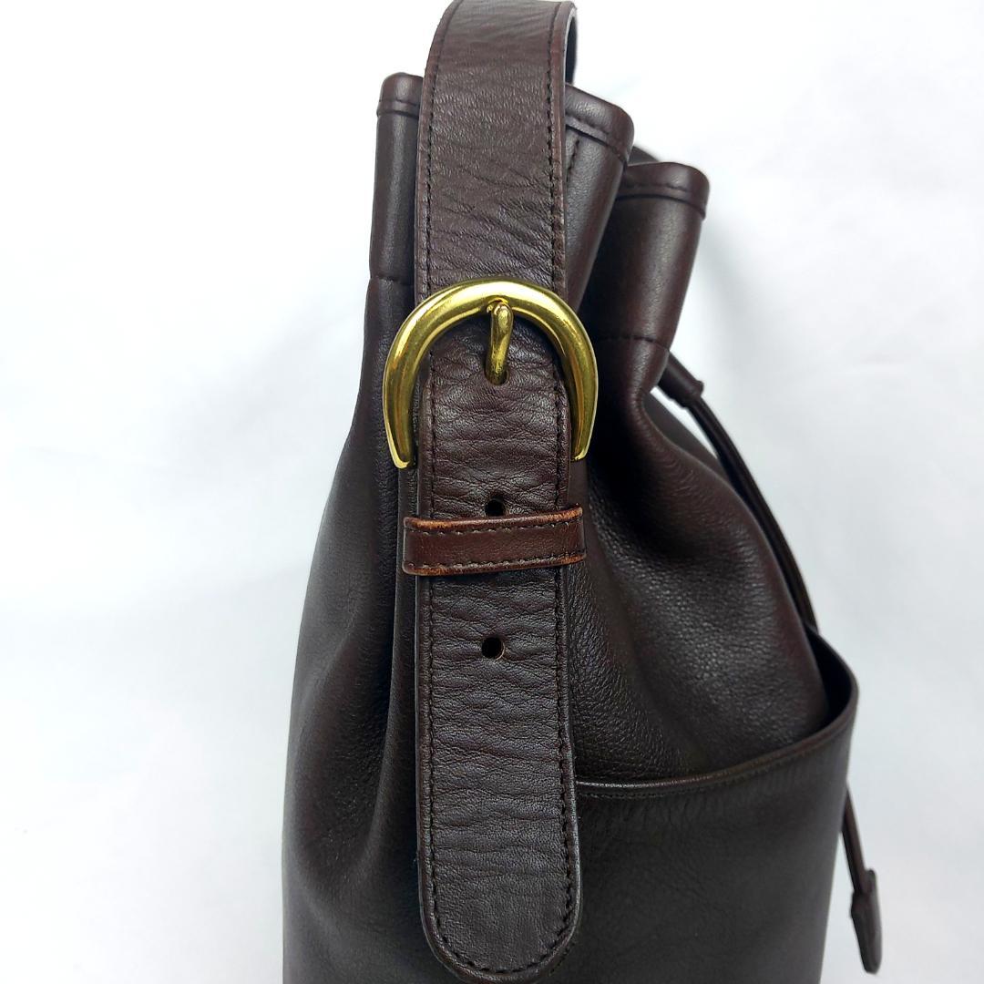 COACH コーチ オールドコーチ ショルダーバッグ 巾着型 USA製 ブラウン