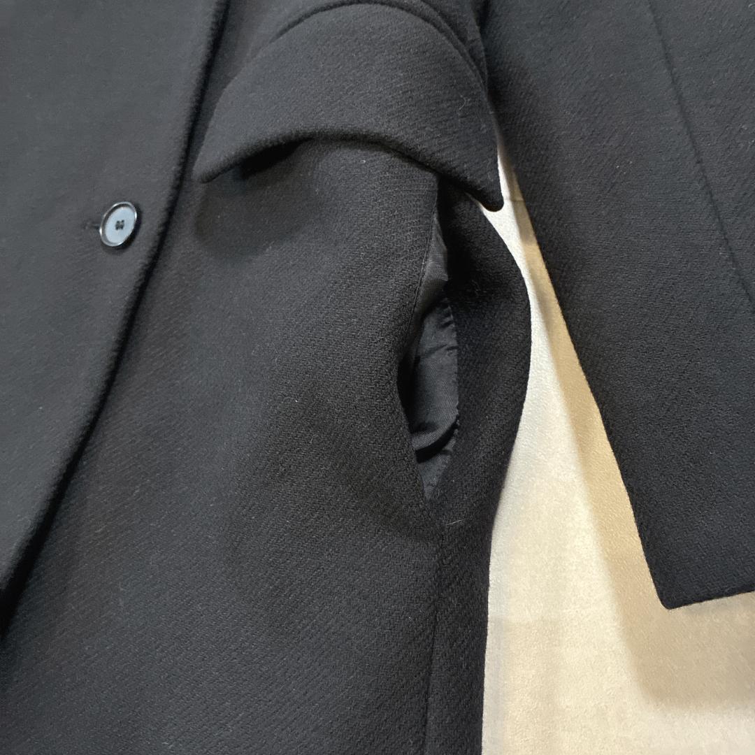 美品 ZARA×MANTECO♡ウール混 ダブルチェスターコート 黒 L相当