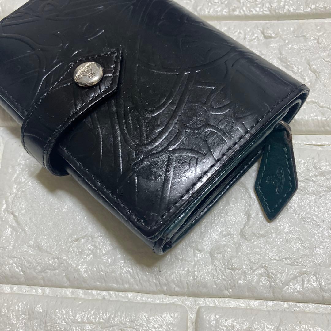 Vivienne Westwood 折り財布　財布　ブラック　グリーン
