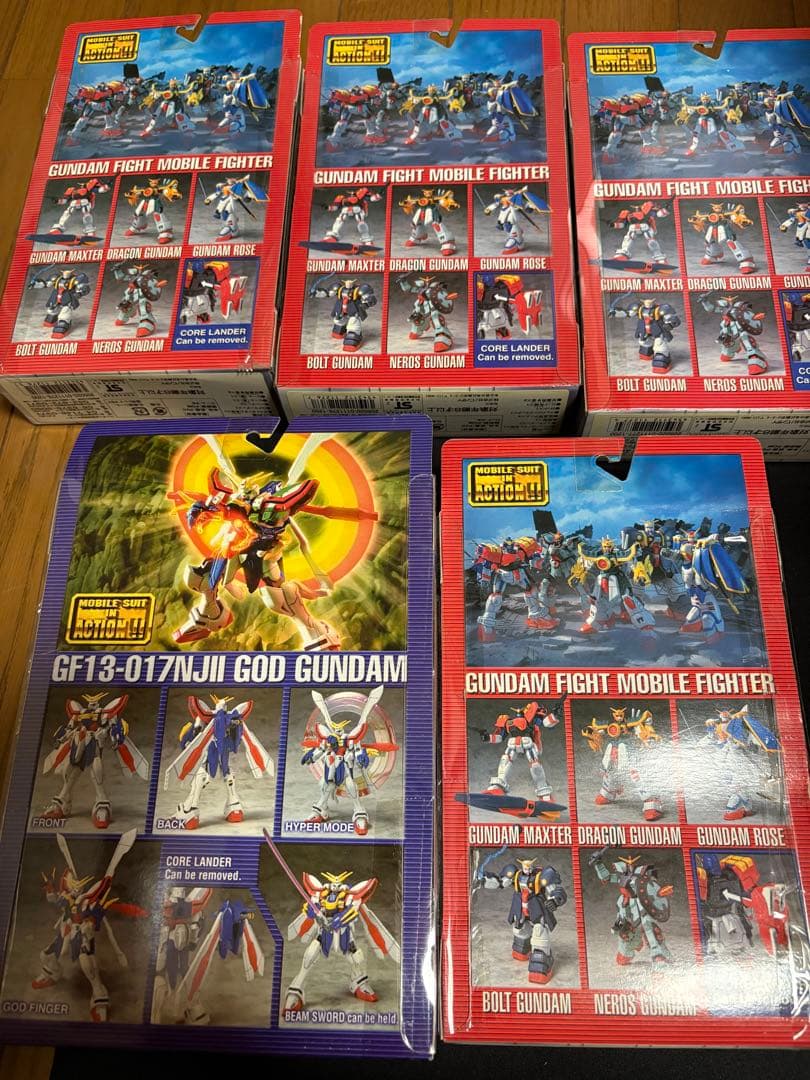 MIA　ゴッドガンダム、ガンダムマックスターなど未開封品