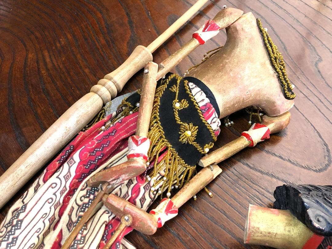 【 ドゥルユドノ（Duryudana）】 アンティーク木偶人形　ワヤン・ゴレ